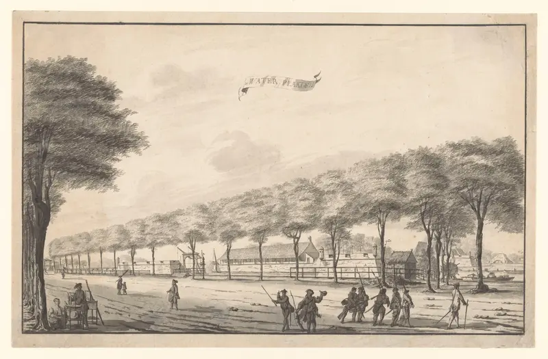 Gezicht op fort de Waterplaats aan de Molenvliet te Batavia Wall Art by Unknown - High-Resolution Digital Print