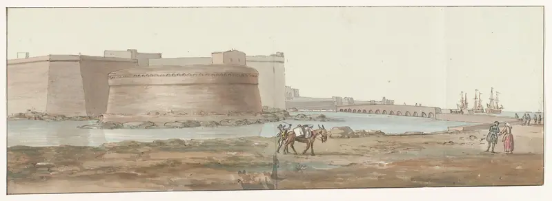 Gezicht op Gallipoli Wall Art by Louis Ducros - High-Resolution Digital Print