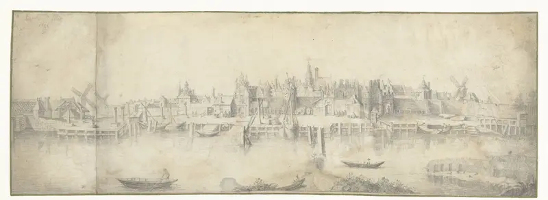 Gezicht op Gouda Wall Art by Aert van Waes - High-Resolution Digital Print