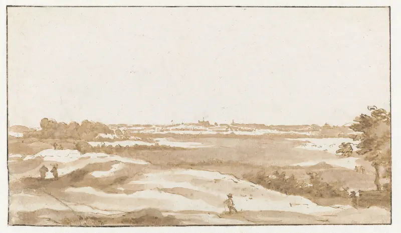 Gezicht op Haarlem vanuit de duinen Wall Art by Jan de Bisschop - High-Resolution Digital Print
