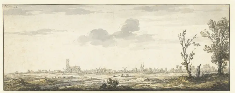 Gezicht op Harderwijk Wall Art by Aelbert Cuyp - High-Resolution Digital Print