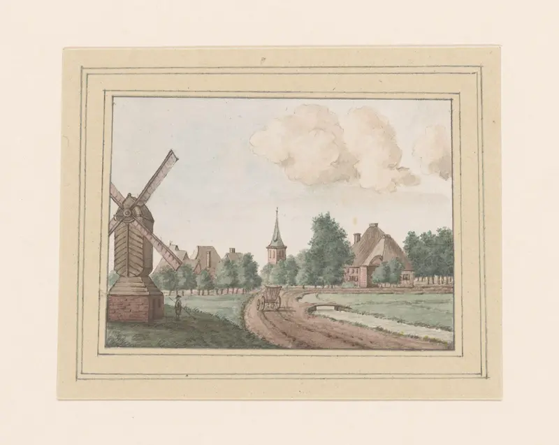 Gezicht op Hauwert Wall Art by anonymous - High-Resolution Digital Print