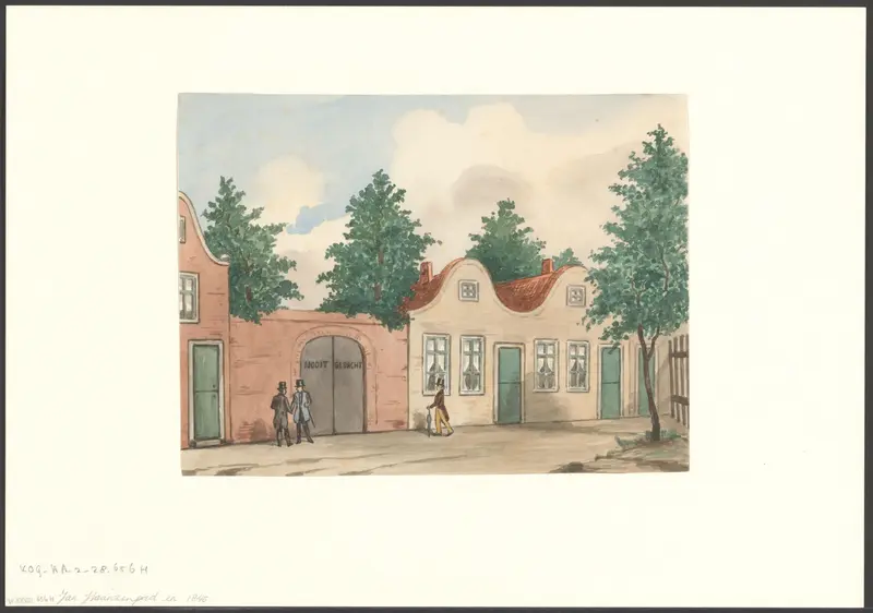 Gezicht op herberg Nooitgedacht aan het Jan Hanzenpad Wall Art by Edouard Taurel - High-Resolution Digital Print