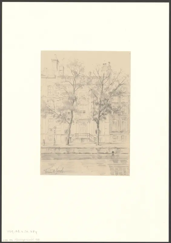 Gezicht op Herengracht 495 Wall Art by Unknown - High-Resolution Digital Print