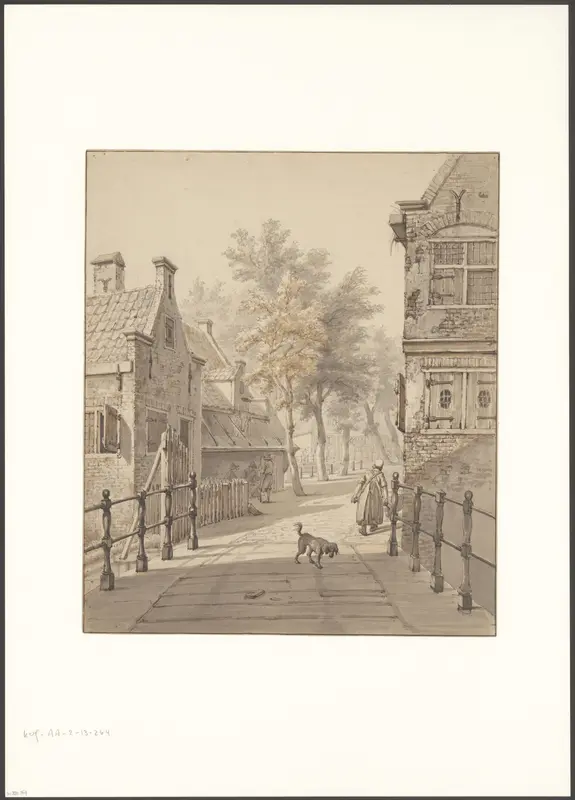 Gezicht op het Bierdragershuisje bij de Begijnensloot Wall Art by Unknown - High-Resolution Digital Print