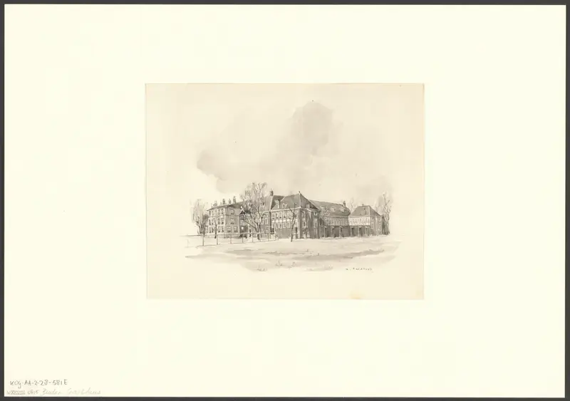 Gezicht op het Buitengasthuis aan de Overtoom Wall Art by Unknown - High-Resolution Digital Print