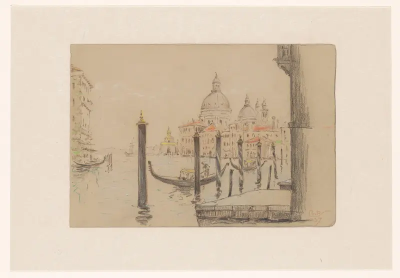 Gezicht op het Canal Grande te Venetië Wall Art by Unknown - High-Resolution Digital Print