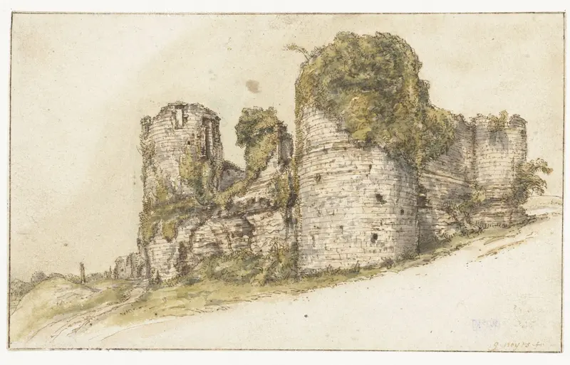 Gezicht op het Château de César te Vau Wall Art by Gilles Neyts - High-Resolution Digital Print