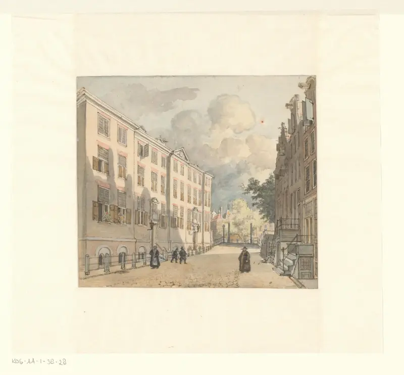 Gezicht op het Diaconieweeshuis aan de Zwanenburgerstraat Wall Art by Unknown - High-Resolution Digital Print