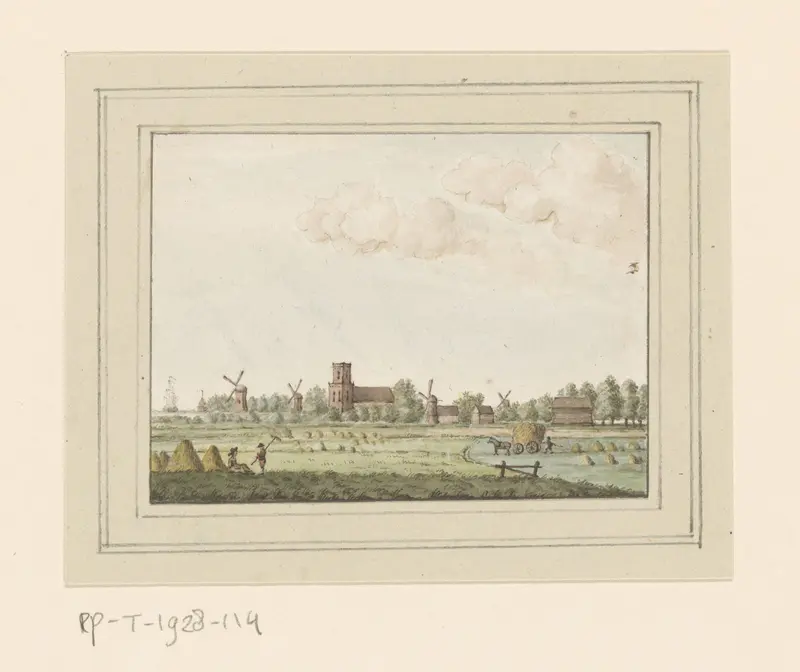Gezicht op het dorp Aartswoud Wall Art by anonymous - High-Resolution Digital Print