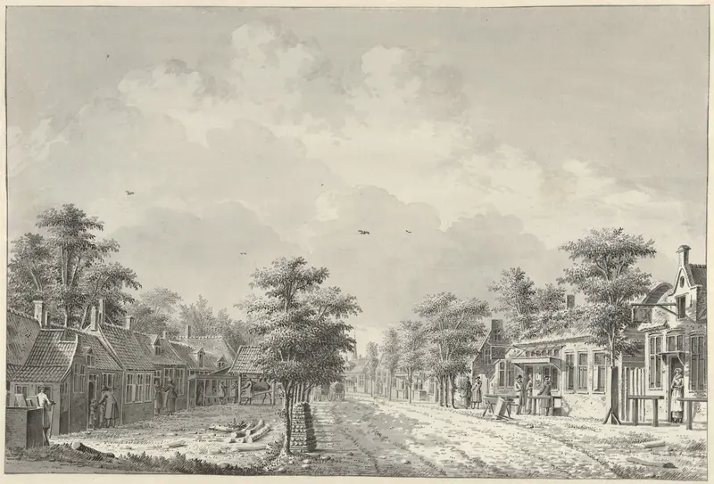 Gezicht op het dorp De Bilt vanaf de Hollebeld Wall Art by Unknown - High-Resolution Digital Print