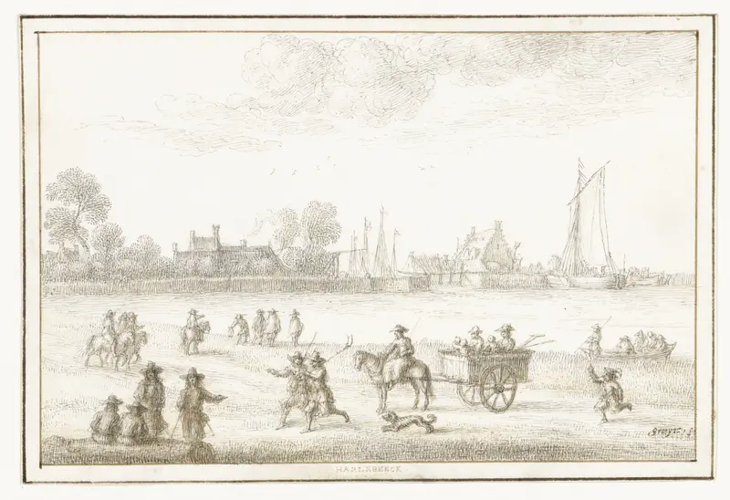 Gezicht op het dorp Harlebeeck Wall Art by Gilles Neyts - High-Resolution Digital Print