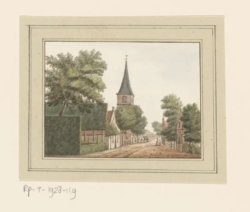 Gezicht op het dorp Heemskerk Wall Art by anonymous - High-Resolution Digital Print