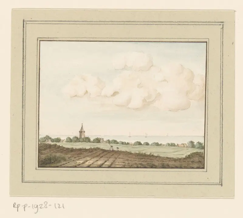 Gezicht op het dorp Huizen Wall Art by anonymous - High-Resolution Digital Print