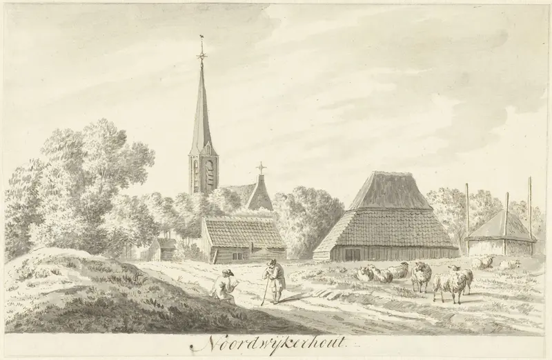 Gezicht op het dorp Noordwijkerhout Wall Art by Hendrik Tavenier - High-Resolution Digital Print