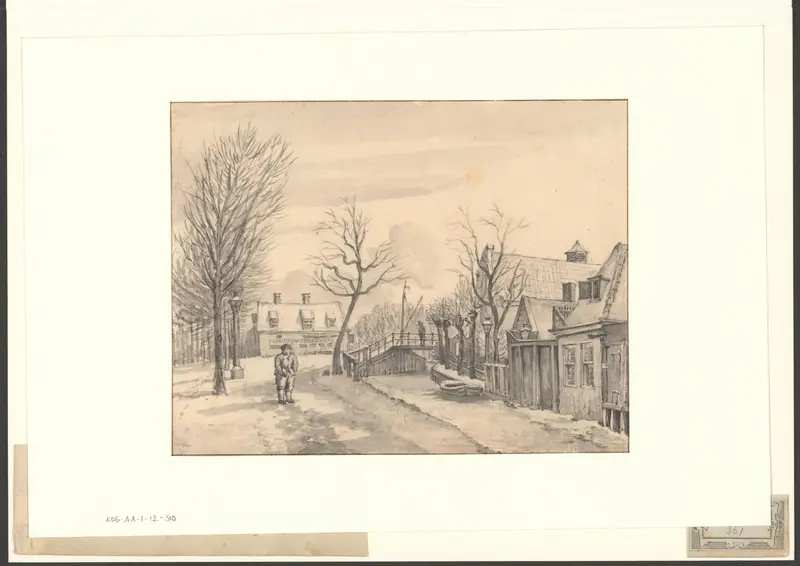 Gezicht op het Drilveld, gezien vanaf de Schans bij de Reguliersgracht Wall Art by Unknown - High-Resolution Digital Print