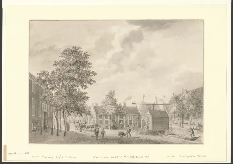 Gezicht op het einde van de Overtoom, hoek Amstelveenseweg Wall Art by Hermanus Petrus Schouten - High-Resolution Digital Print