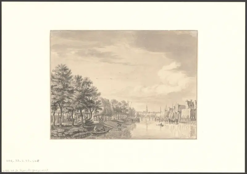 Gezicht op het Entrepotdok aan de Rapenburgergracht Wall Art by Unknown - High-Resolution Digital Print