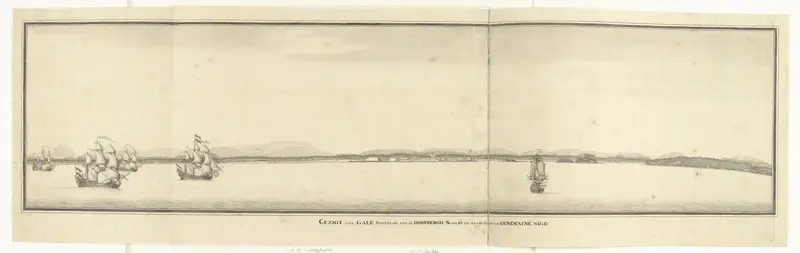 Gezicht op het fort te Galle op Ceylon Wall Art by Pieter de Bevere - High-Resolution Digital Print