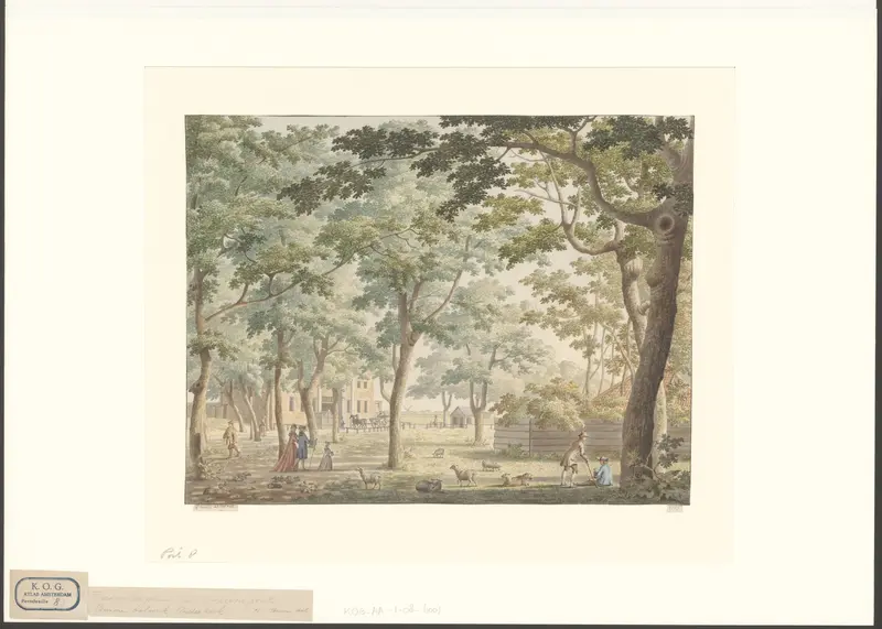 Gezicht op het Frederiksplein met de Utrechtsepoort Wall Art by Unknown - High-Resolution Digital Print