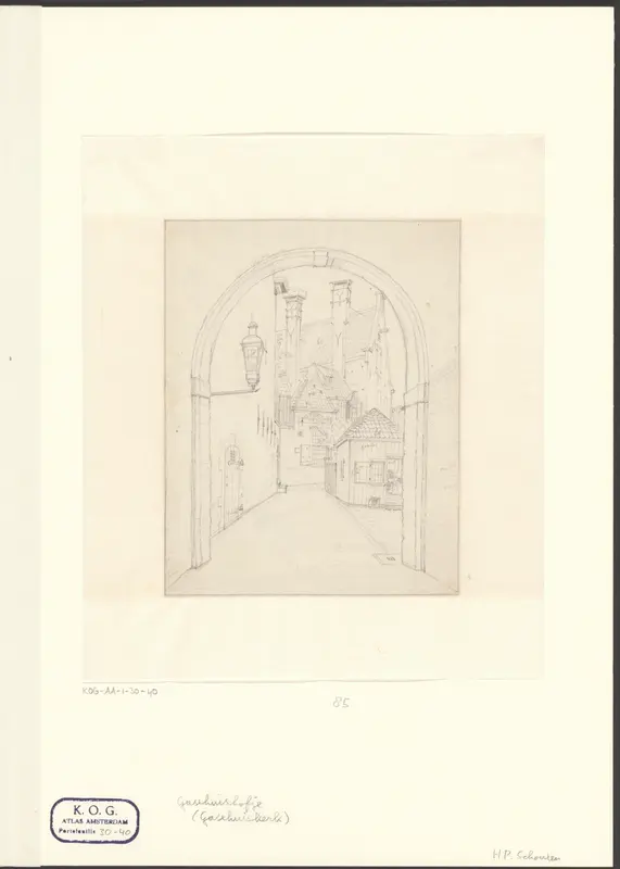 Gezicht op het Gasthuishofje Wall Art by Unknown - High-Resolution Digital Print