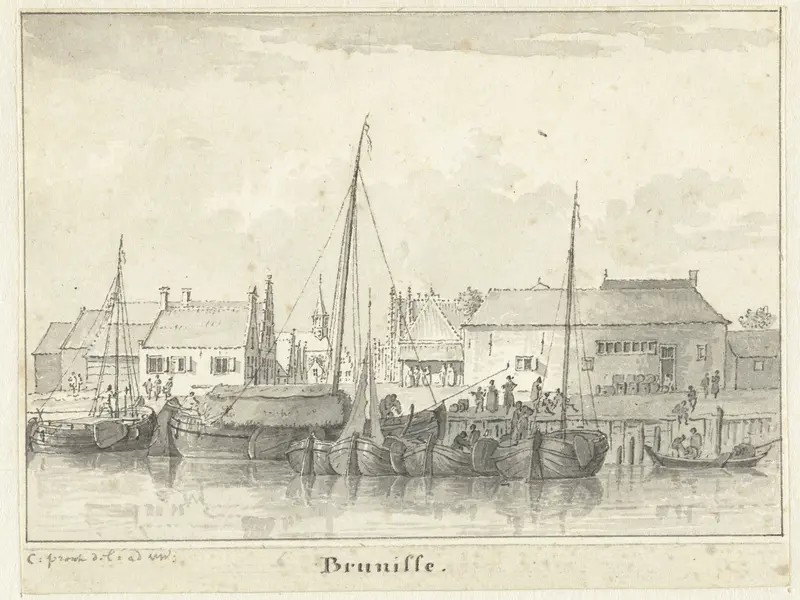 Gezicht op het haventje van Bruinisse Wall Art by Cornelis Pronk - High-Resolution Digital Print