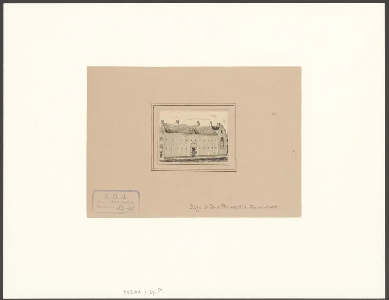 Gezicht op het Hofje De Zeven Keurvorsten te Amsterdam Wall Art by anonymous - High-Resolution Digital Print