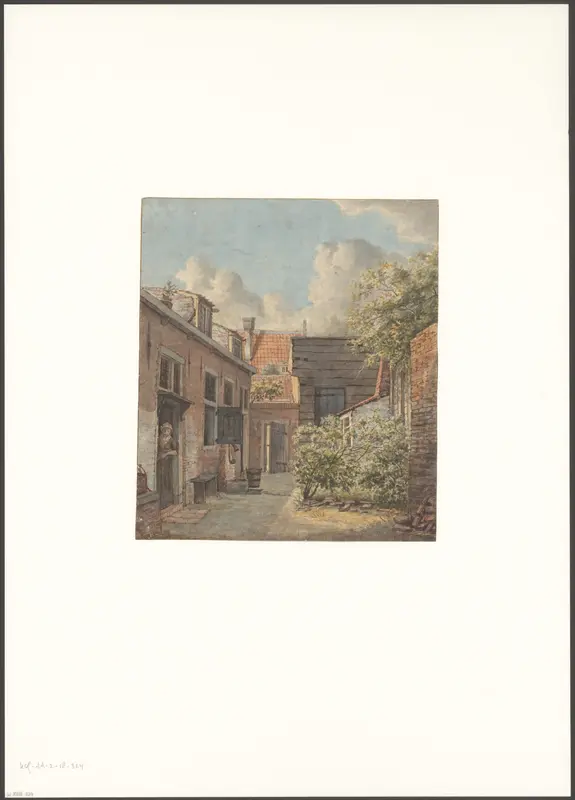 Gezicht op het Hofje Venetiae aan de Elandsstraat 106-108 Wall Art by Unknown - High-Resolution Digital Print