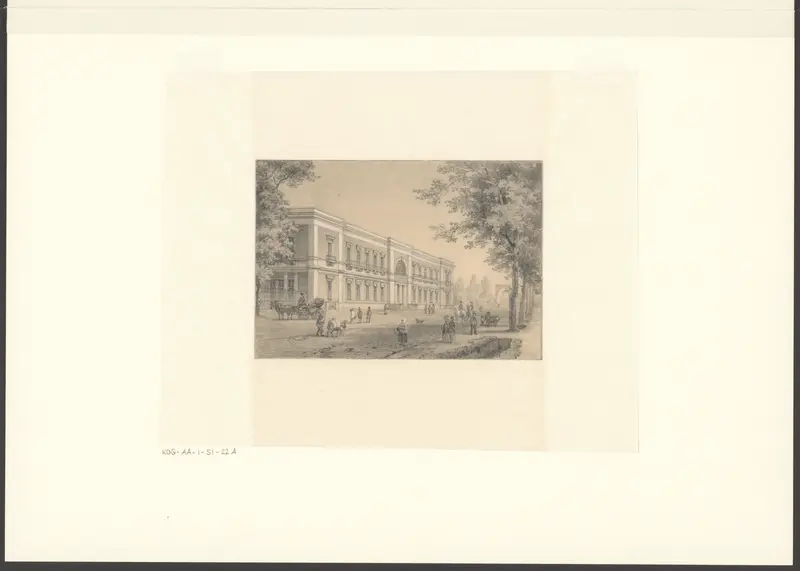 Gezicht op het hoofdgebouw van Artis aan de Plantage Middenlaan Wall Art by Unknown - High-Resolution Digital Print