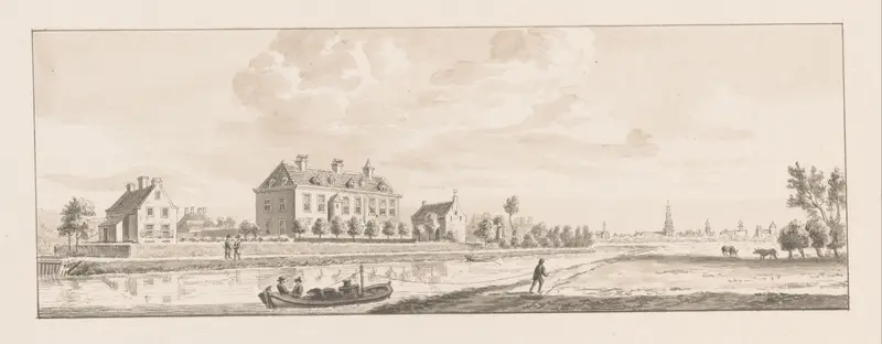 Gezicht op het huis 's Heerendijk bij IJsselstein Wall Art by anonymous - High-Resolution Digital Print