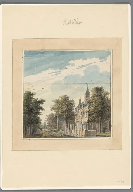 Gezicht op het Huis te Rodesteyn Wall Art by anonymous - High-Resolution Digital Print