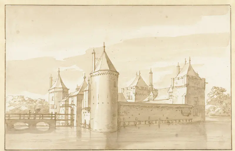 Gezicht op het Huis te Schagen Wall Art by Jacob van der Ulft - High-Resolution Digital Print