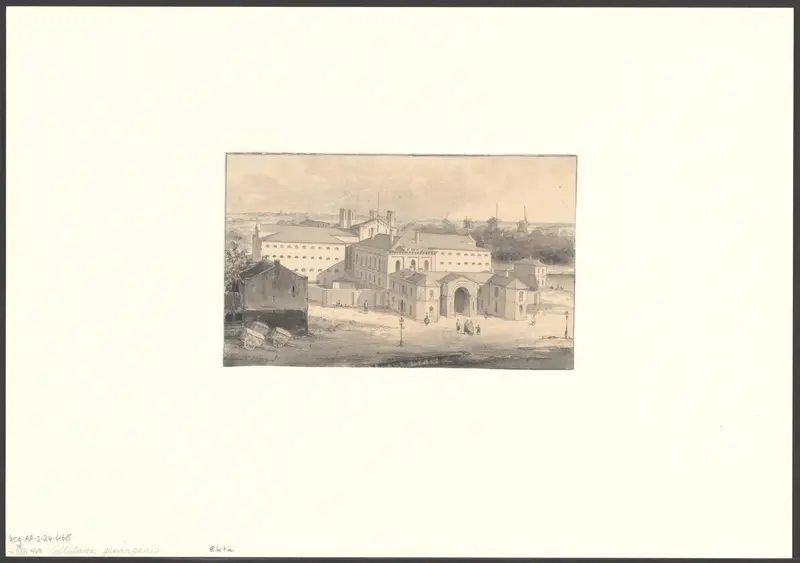 Gezicht op het Huis van Bewaring Wall Art by Unknown - High-Resolution Digital Print