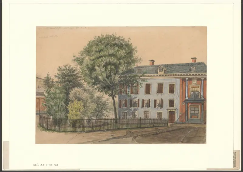 Gezicht op het huis van de heer Ketjen aan de Trapjesschans Wall Art by Unknown - High-Resolution Digital Print