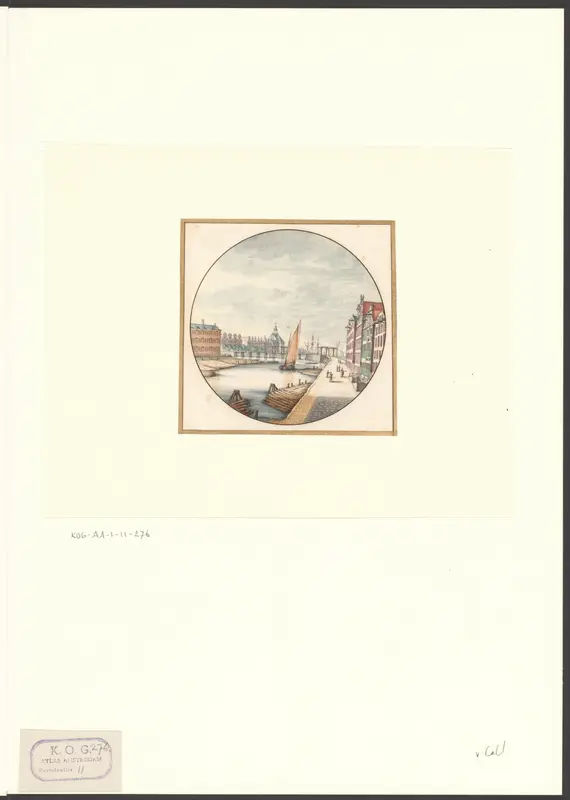 Gezicht op het IJ, gezien naar 's Lands Zeemagazijn, de Kattenburgerbrug en de Oosterkerk Wall Art by Jan van Call (I) - High-Resolution Digital Print