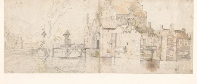 Gezicht op het kasteel Cantecroy (?) Wall Art by Unknown - High-Resolution Digital Print