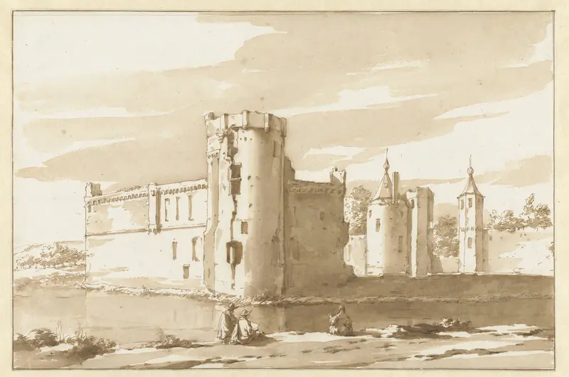 Gezicht op het kasteel St. Aldegonde te West-Souburg Wall Art by Unknown - High-Resolution Digital Print