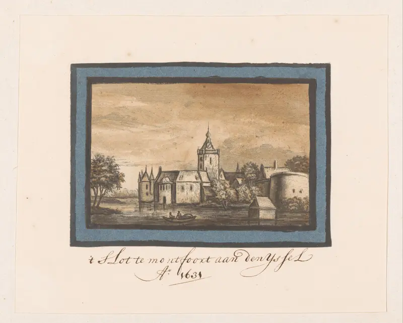 Gezicht op het kasteel van Montfoort Wall Art by anonymous - High-Resolution Digital Print