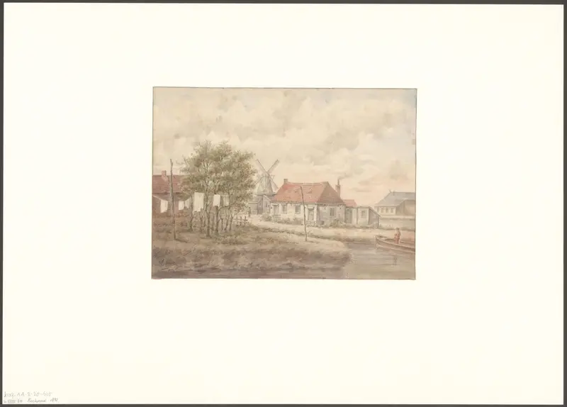Gezicht op het Kerkpad vanaf de Lijnbaansgracht Wall Art by Unknown - High-Resolution Digital Print