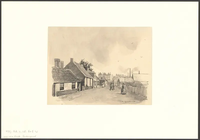 Gezicht op het Korte Blekerspad Wall Art by Unknown - High-Resolution Digital Print