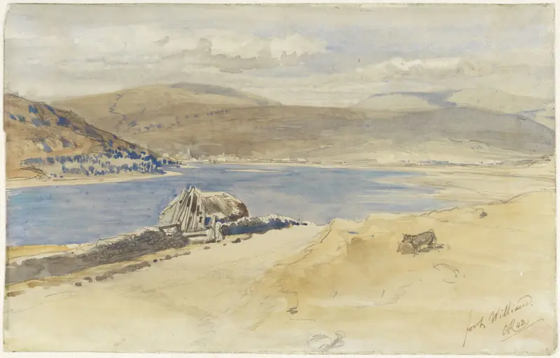 Gezicht op het Loch Linnhe bij Fort William, Schotland Wall Art by Charles Rochussen - High-Resolution Digital Print