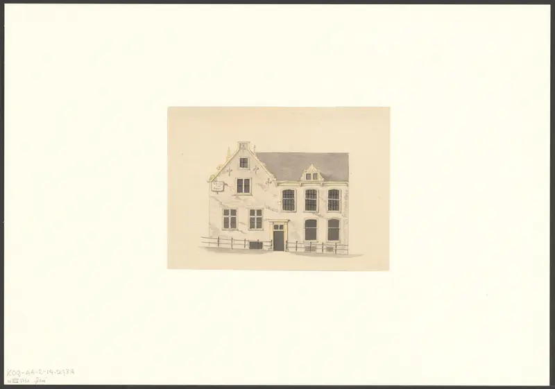 Gezicht op het logement Wapen van Bern op het Spui Wall Art by anonymous - High-Resolution Digital Print