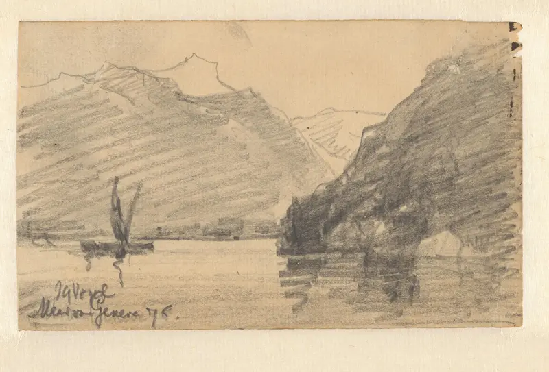 Gezicht op het Meer van Genève Wall Art by Unknown - High-Resolution Digital Print