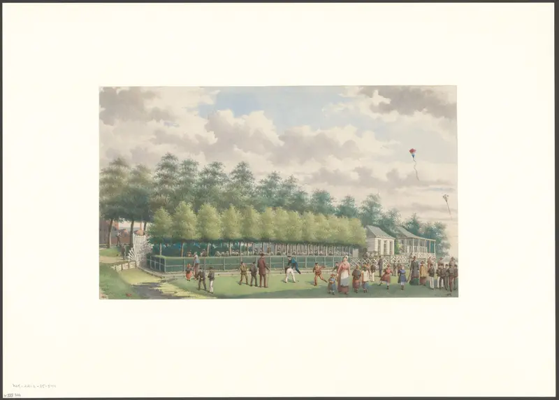 Gezicht op het Oosterpark aan de Linnaeusstraat Wall Art by Unknown - High-Resolution Digital Print