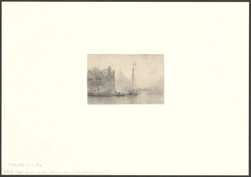 Gezicht op het Open Havenfront en de Prins Hendrikkade Wall Art by Everhardus Koster - High-Resolution Digital Print