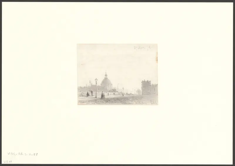 Gezicht op het Open Havenfront, het Singel en de Prins Hendrikkade Wall Art by Unknown - High-Resolution Digital Print