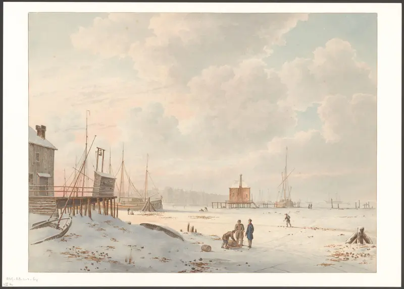Gezicht op het Open Havenfront Wall Art by Unknown - High-Resolution Digital Print