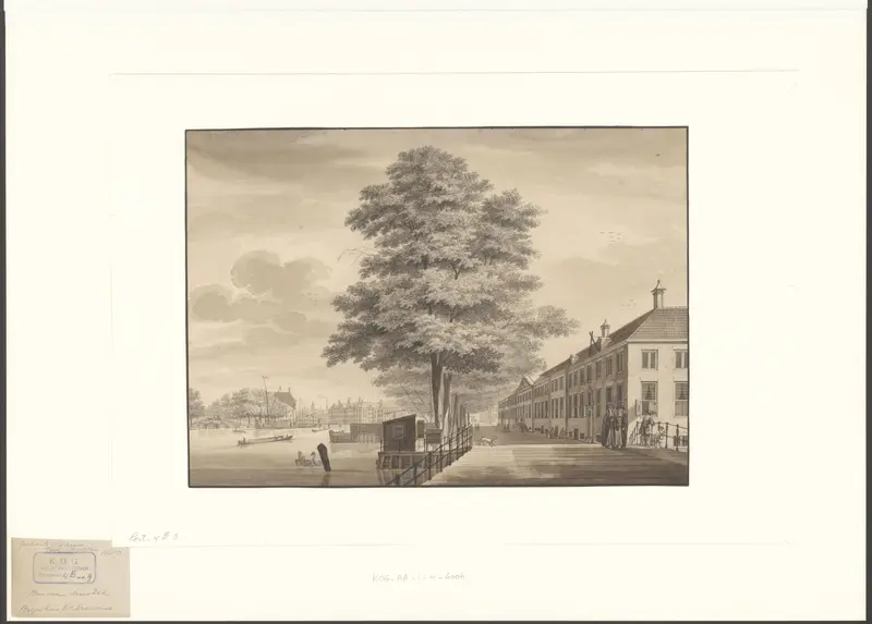 Gezicht op het oude vrouwenhuis aan de Amstel Wall Art by Unknown - High-Resolution Digital Print