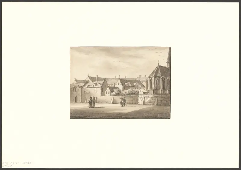 Gezicht op het Oudemannenhuis vanaf de Kloveniersburgwal Wall Art by anonymous - High-Resolution Digital Print