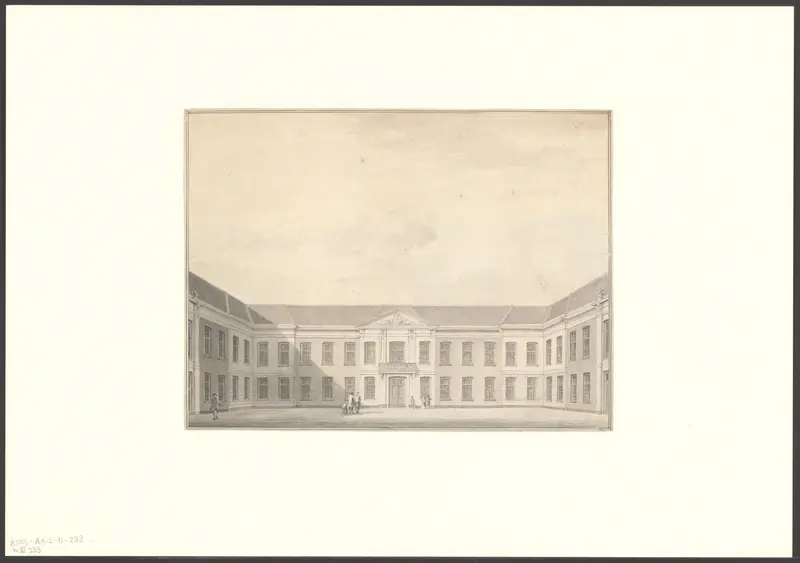 Gezicht op het Oudemannenhuis Wall Art by Paulus van Liender - High-Resolution Digital Print